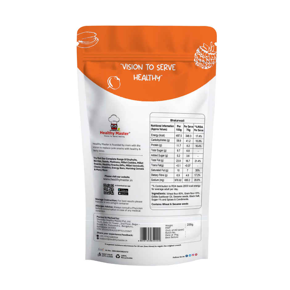 Healthy Master Baked Bhakarwadi