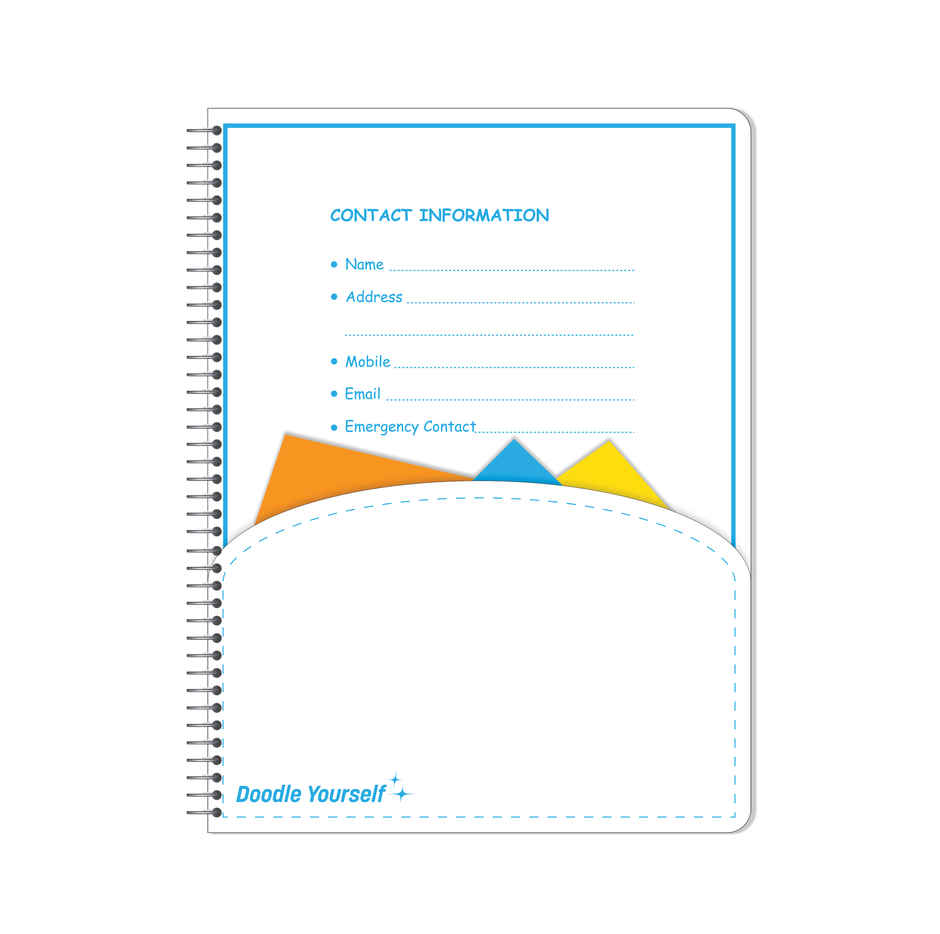 Apsara Spiral Notebook 5 Subject Unruled 60gsm (29.7 x 21 cm, 506 Pages, Covers May Differ)