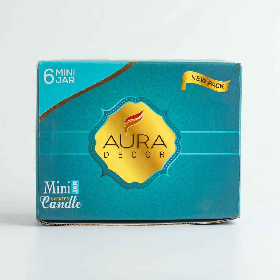 Scented Jar Candle Set | Pack of 6 | Auradecor