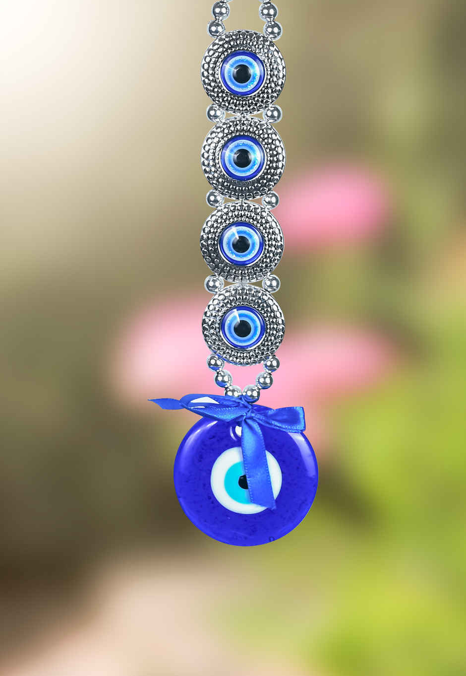HINDCRAFT Evil Eye Wall Hanging Spiritual Good Luck Charm and Protection Decor for Home and Office