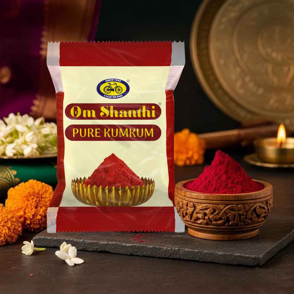 Om Shanthi Kumkum | Roli - Pouch | Cycle