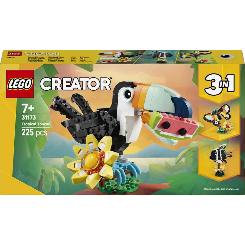 LEGO Creator 3in1 Wild Animals Tropical Toucan Figure Playset 31173