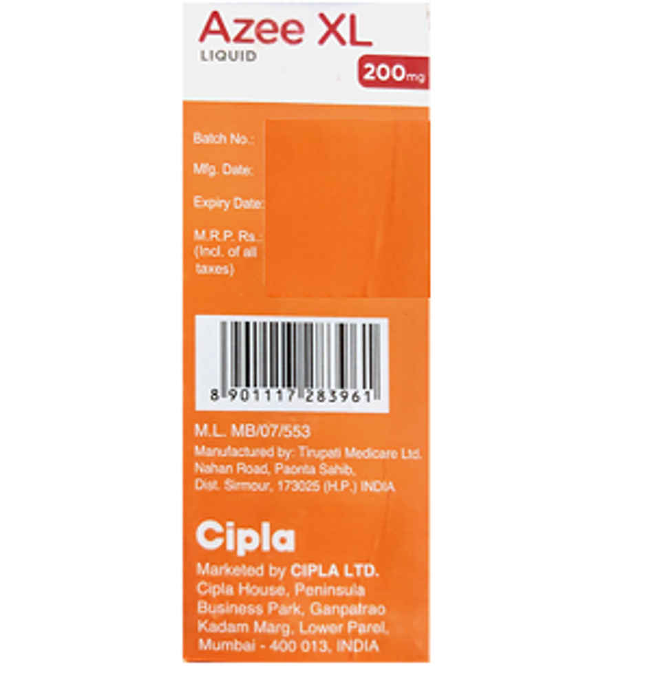 Azee XL 200mg Peppermint & Orange Flavour Oral Suspension