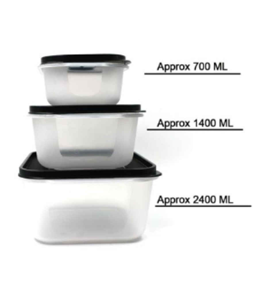 YELLOCUT Plastic Container Set | Transparent