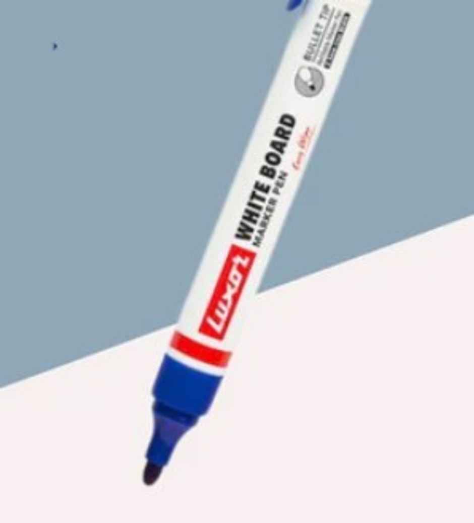 Luxor Whiteboard Marker Pack of 4 | 2 Blue Plus 2 Black | Classroom Essential
