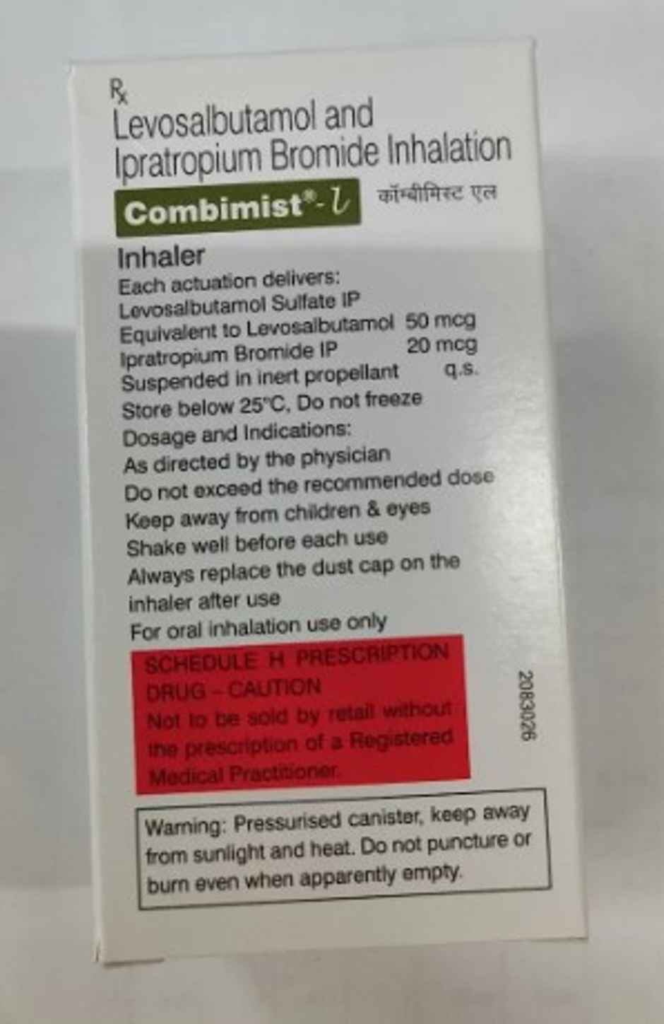 Combimist-L CFC Free Inhaler