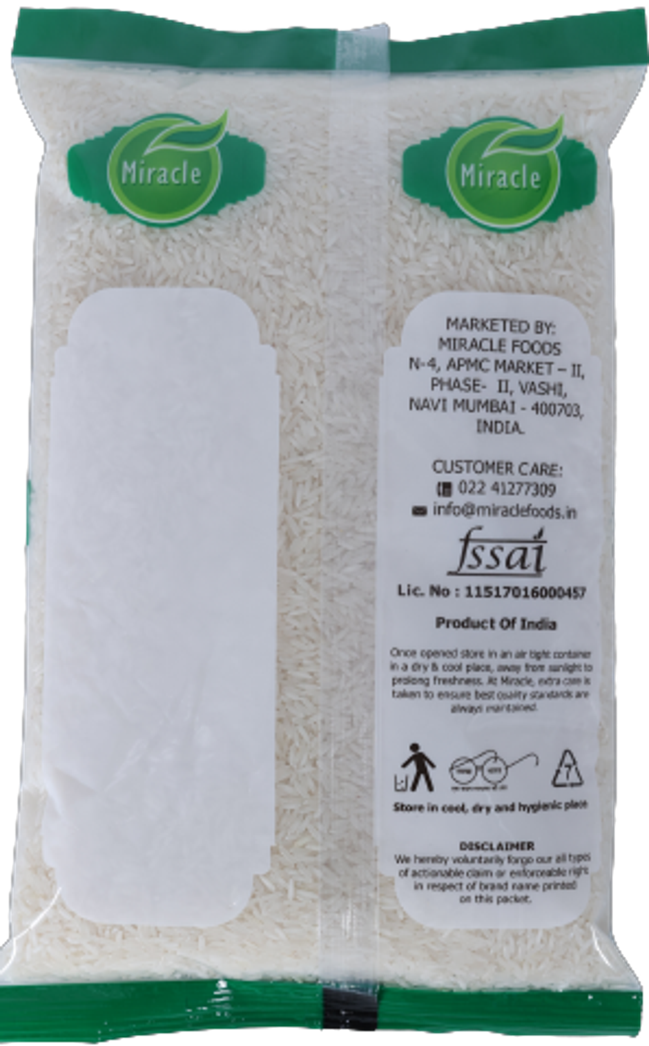 Miracle Premium Sona Masoori Raw Rice