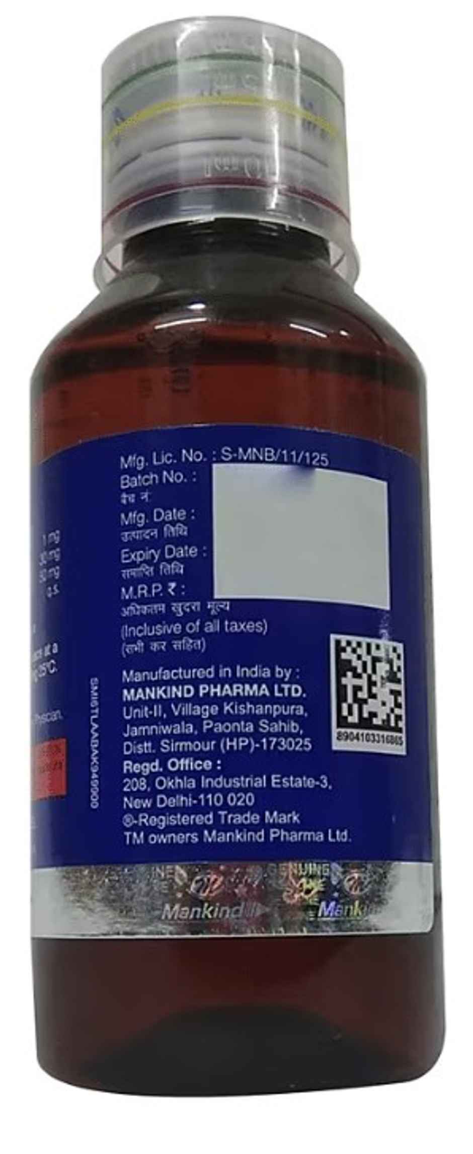 Asthakind-LS Cola Flavour Sugar Free Syrup