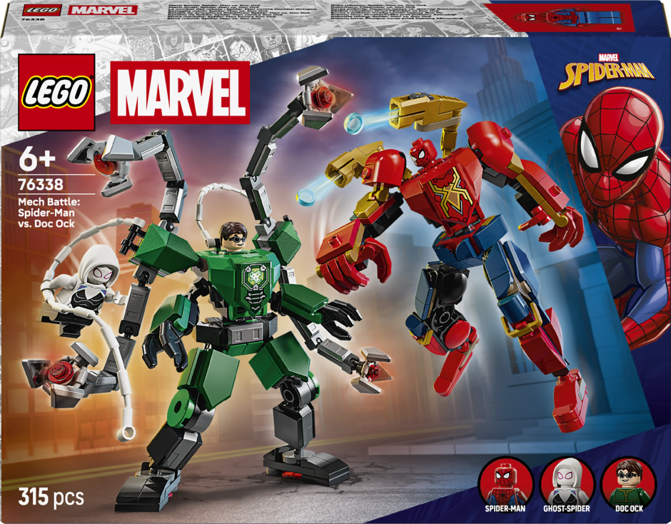 Lego Marve Mec Battl SpiderMa v Do Oc 76338