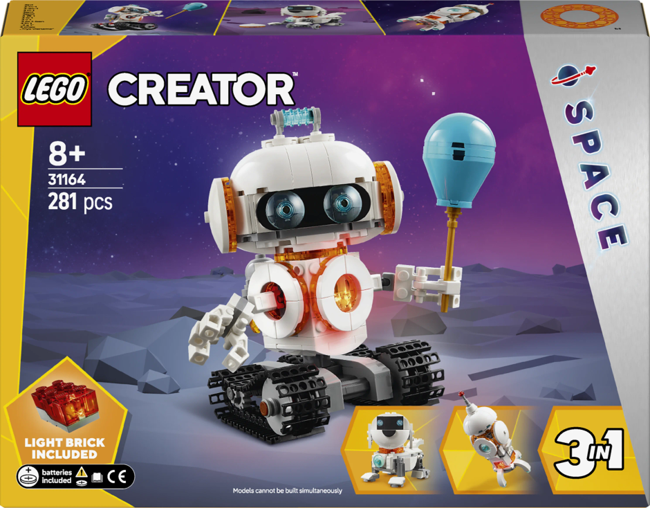 LEGO Creator 3in1 Space Robot Toy Science Playset 31164