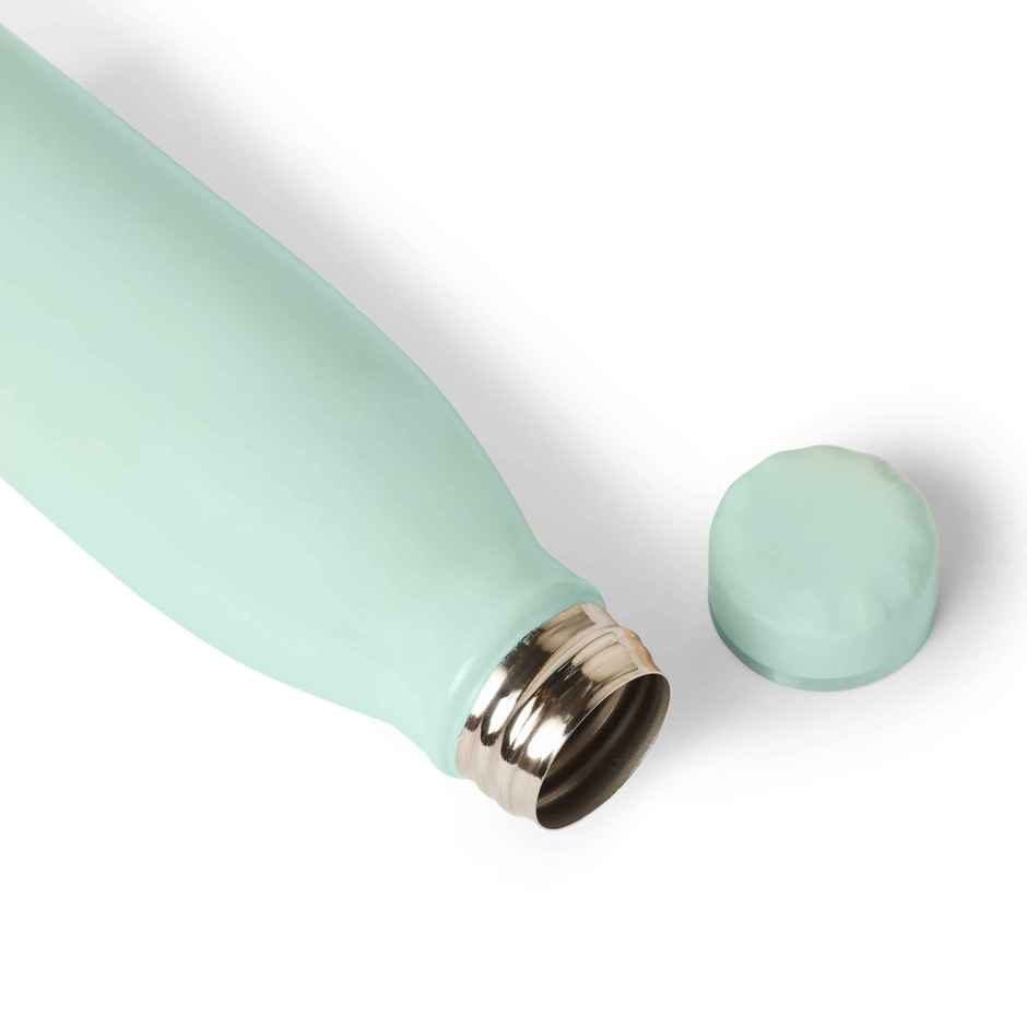 United Colors of Benetton Stainless Steel Water Bottle Single Wall Leakproof BPA Free Green