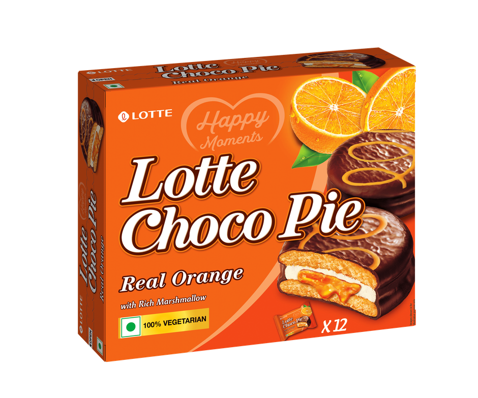 Lotte Choco Pie Real Orange