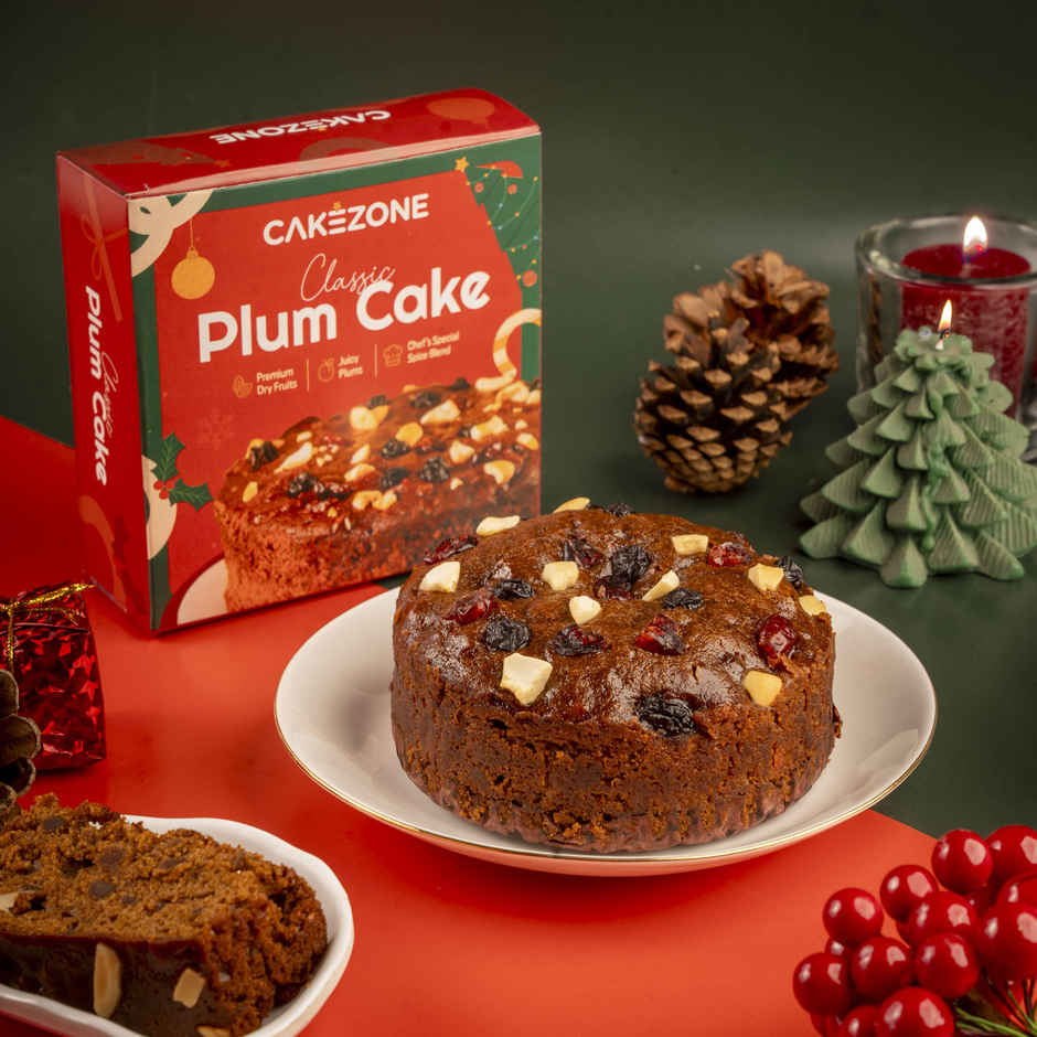 Cakezone Classic Plum Cake | Eggless/Veg | Soft & Delicious