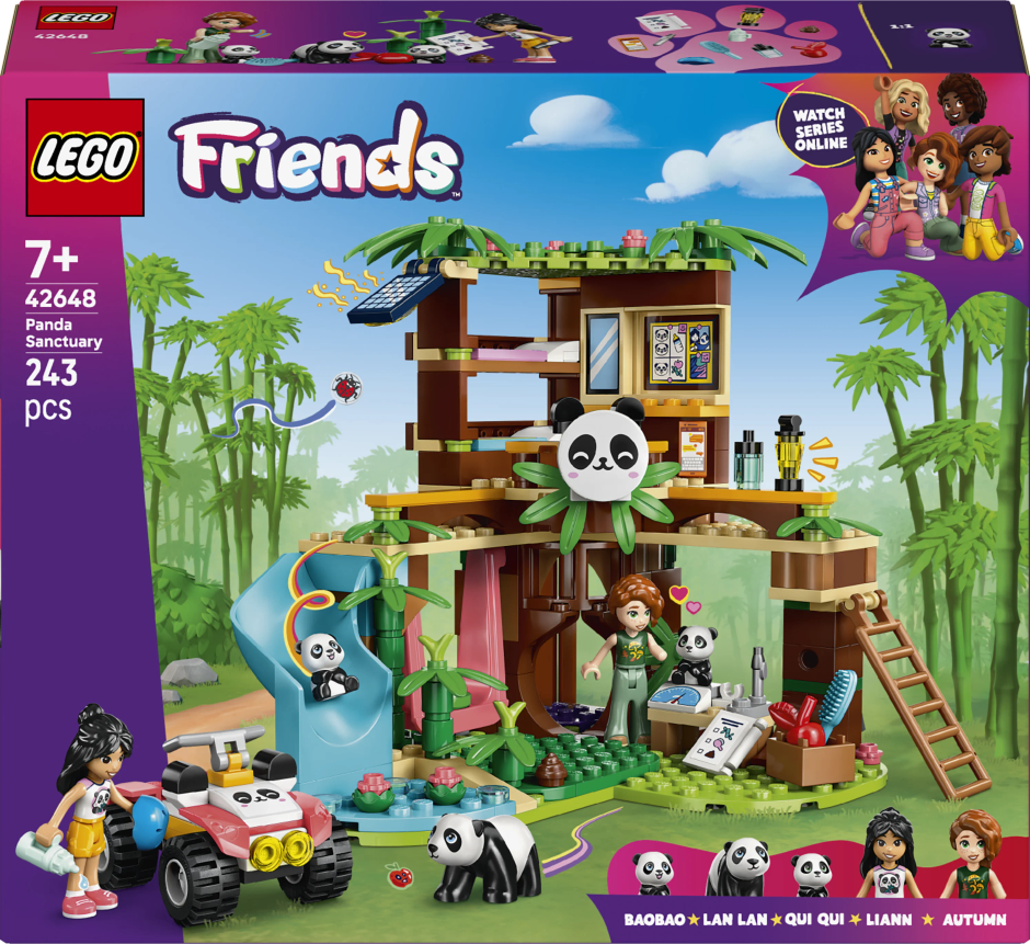 LEGO Friends Panda Sanctuary Animal Care Building Set Toy 42648