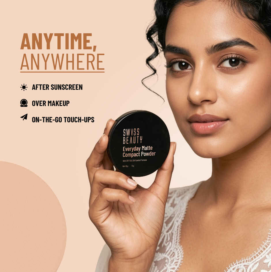 Swiss Beauty Everyday Matte Compact - 4 Honey