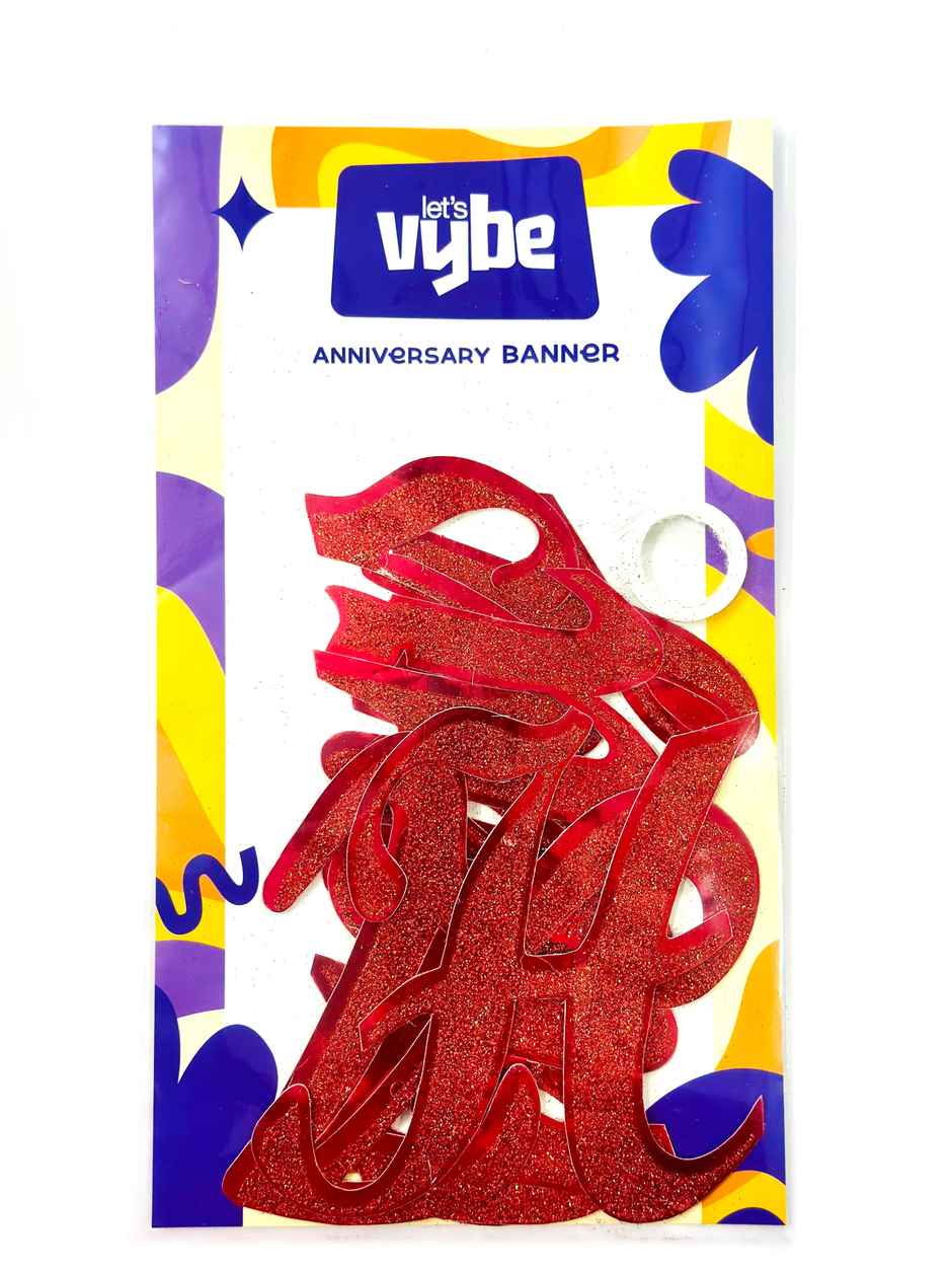 Anniversary Banner | Let's Vybe