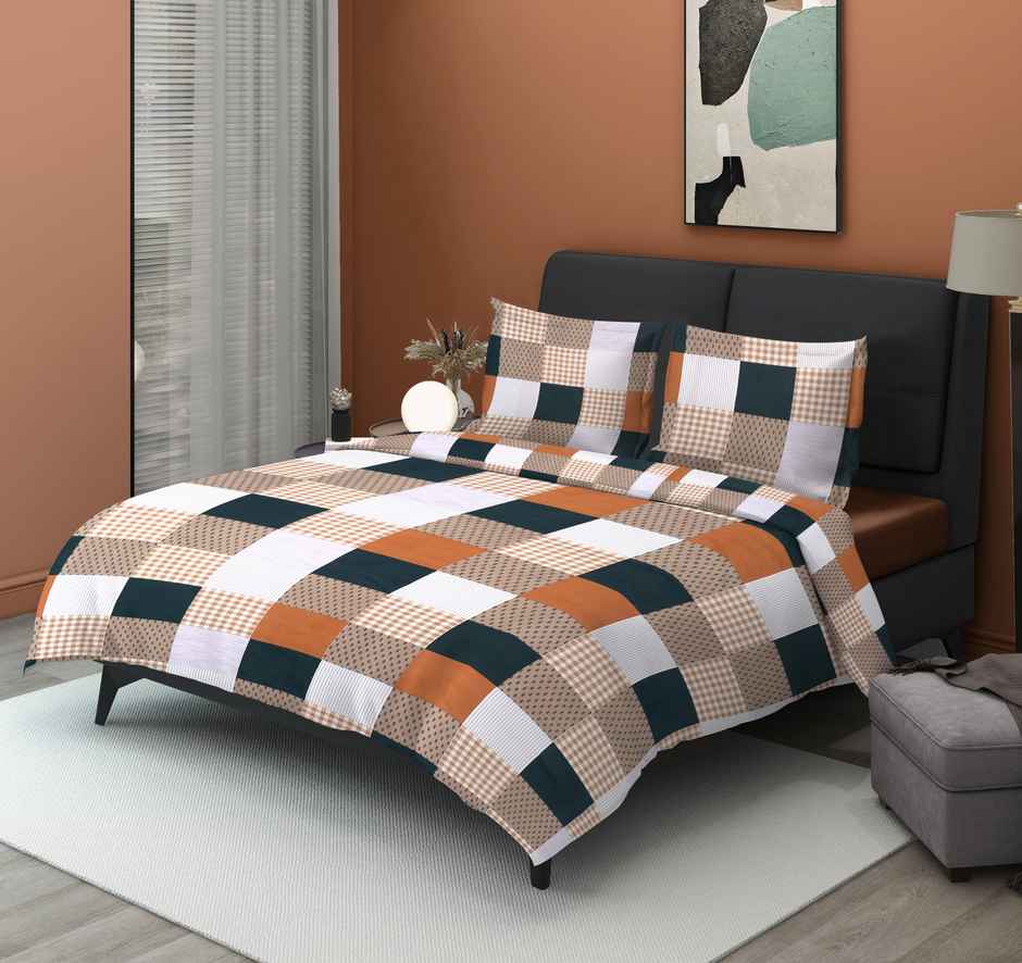 Dream Living 135 GSM Double Bedsheet Set |220 x 250 cm| With 2 Pillow Covers