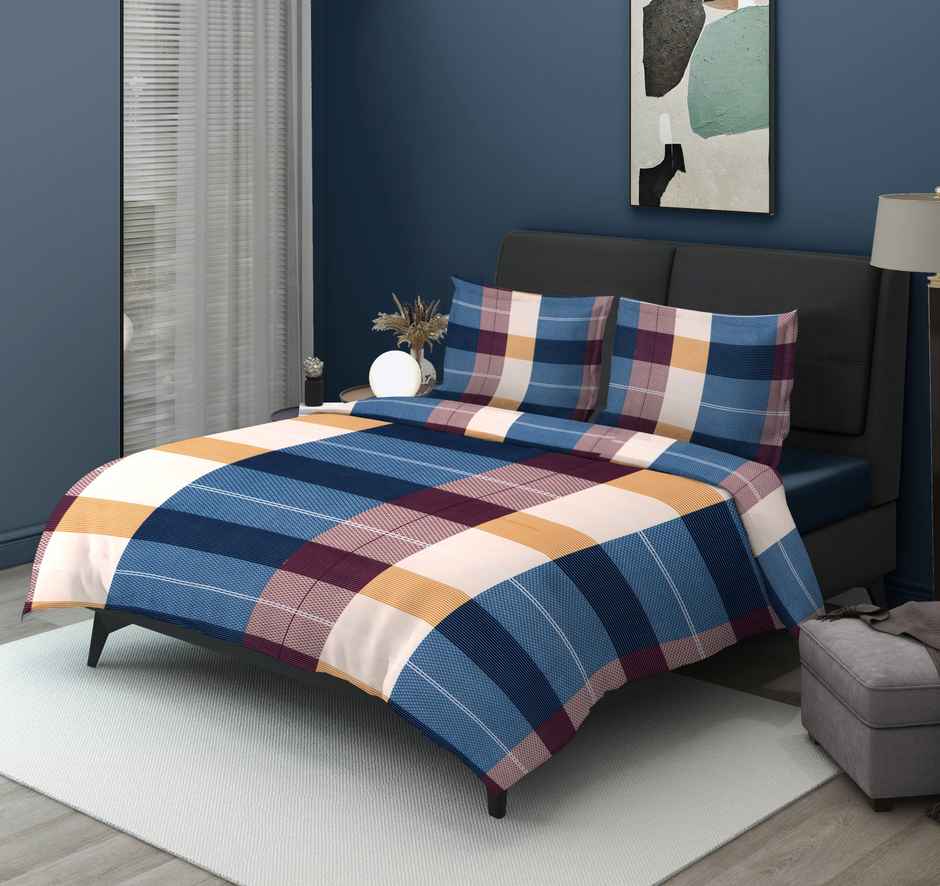 Dream Living 135 GSM Double Bedsheet Set |220 x 250 cm| With 2 Pillow Covers