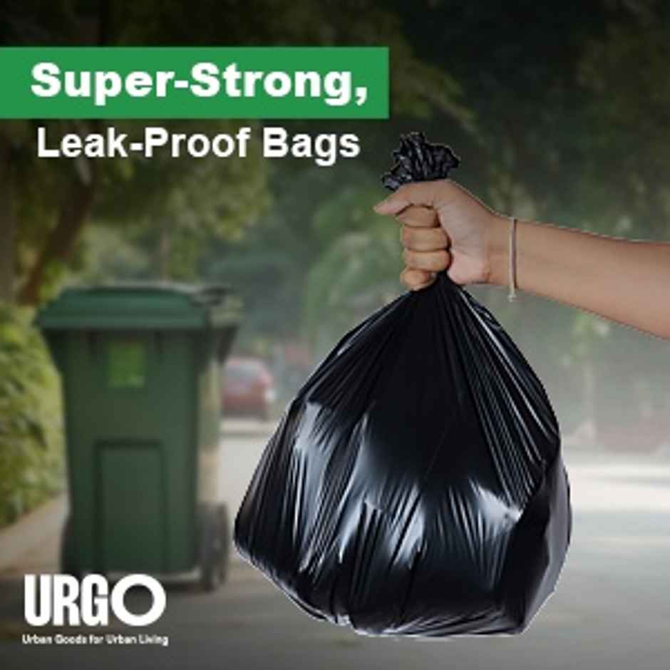 URGO Medium Premium Garbage Bags - 19x21 Inch - Oxo-Degradable