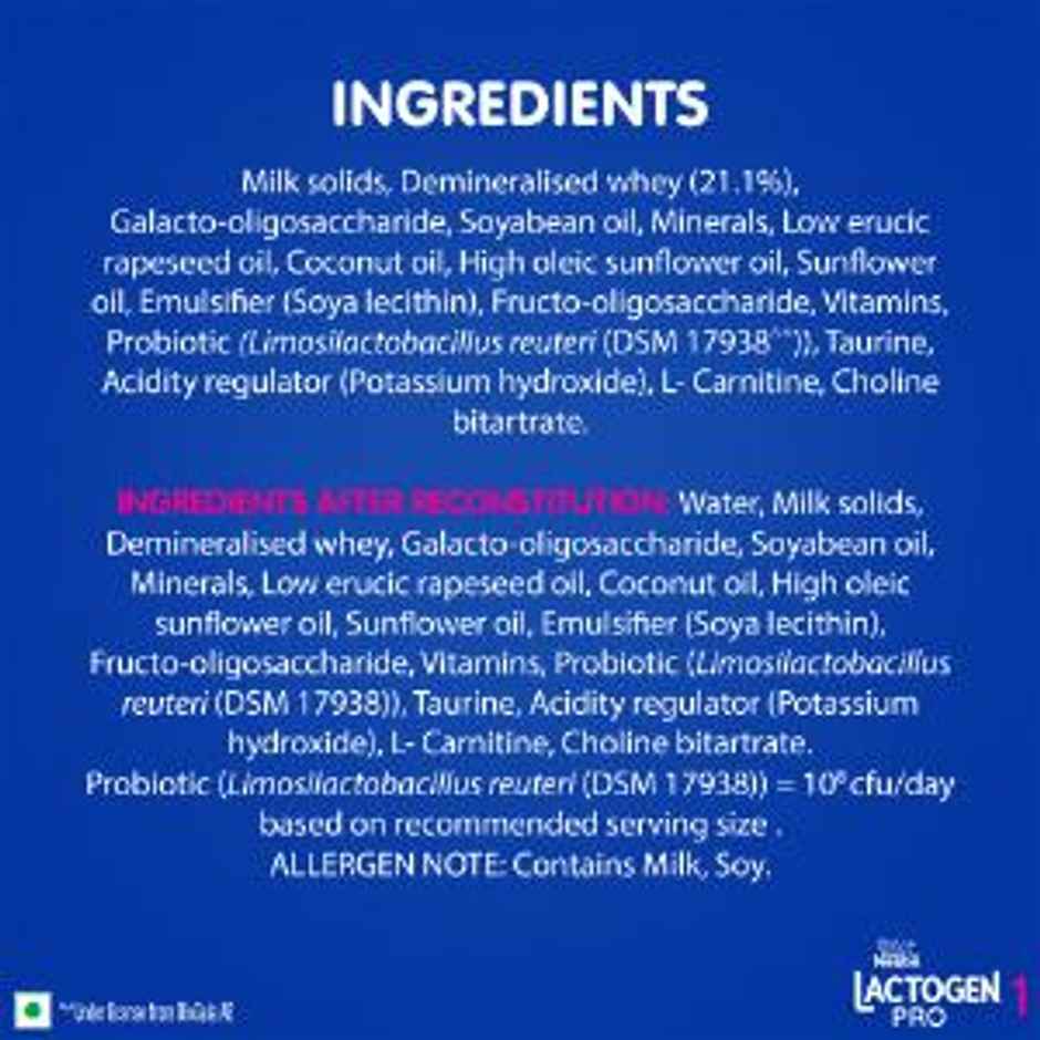Nestle Lactogen Pro 1 Infant Formula Powder