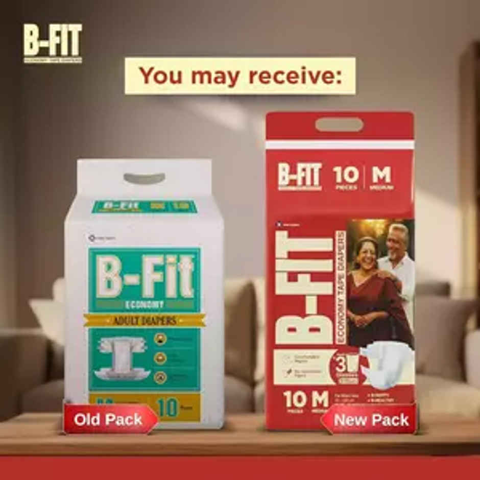 B-FIT Adult Diaper Tape | Economy Type | M | 28.35 - 51.18 inch