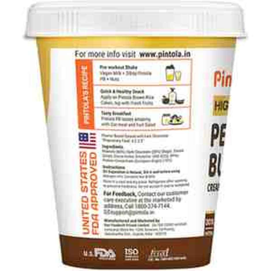 Pintola Creamy High Protein Peanut Butter Dark Chocolate