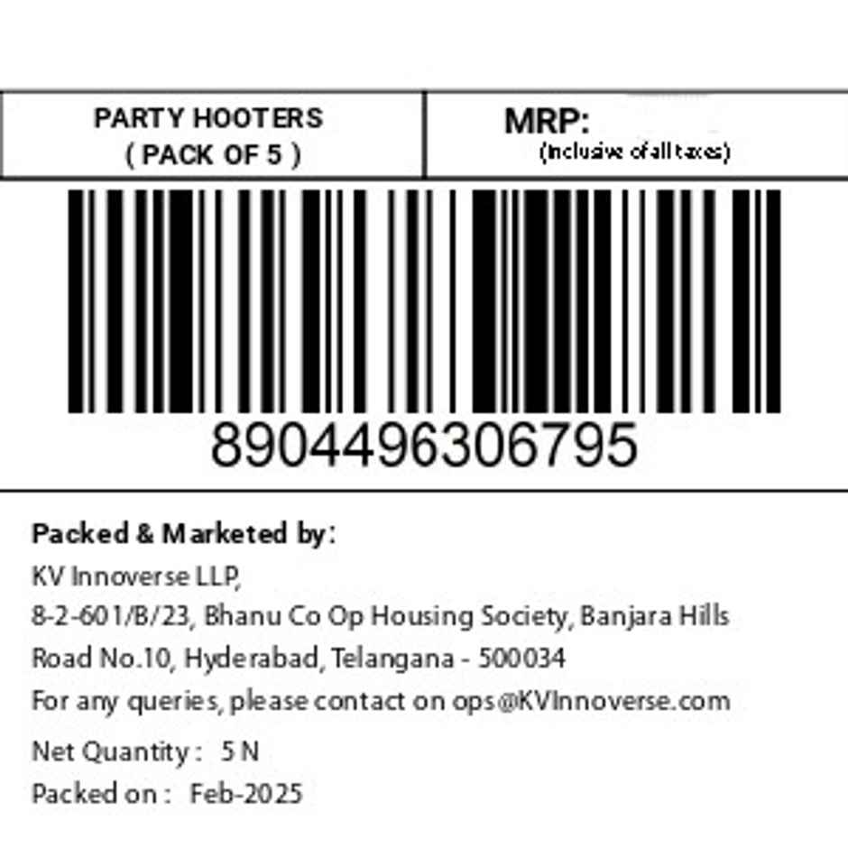 Party Hooters | 1 pack (5 pcs)