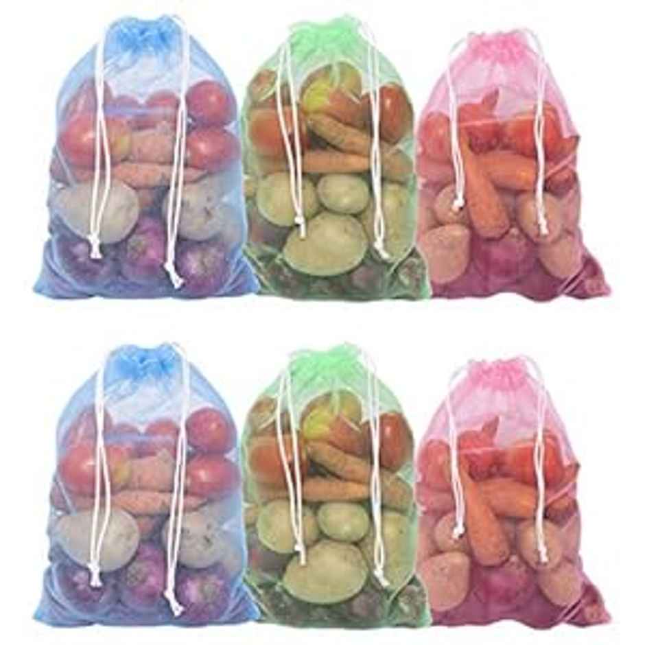 Homestrap Set Of 6 Drawstring Vegetable Bag