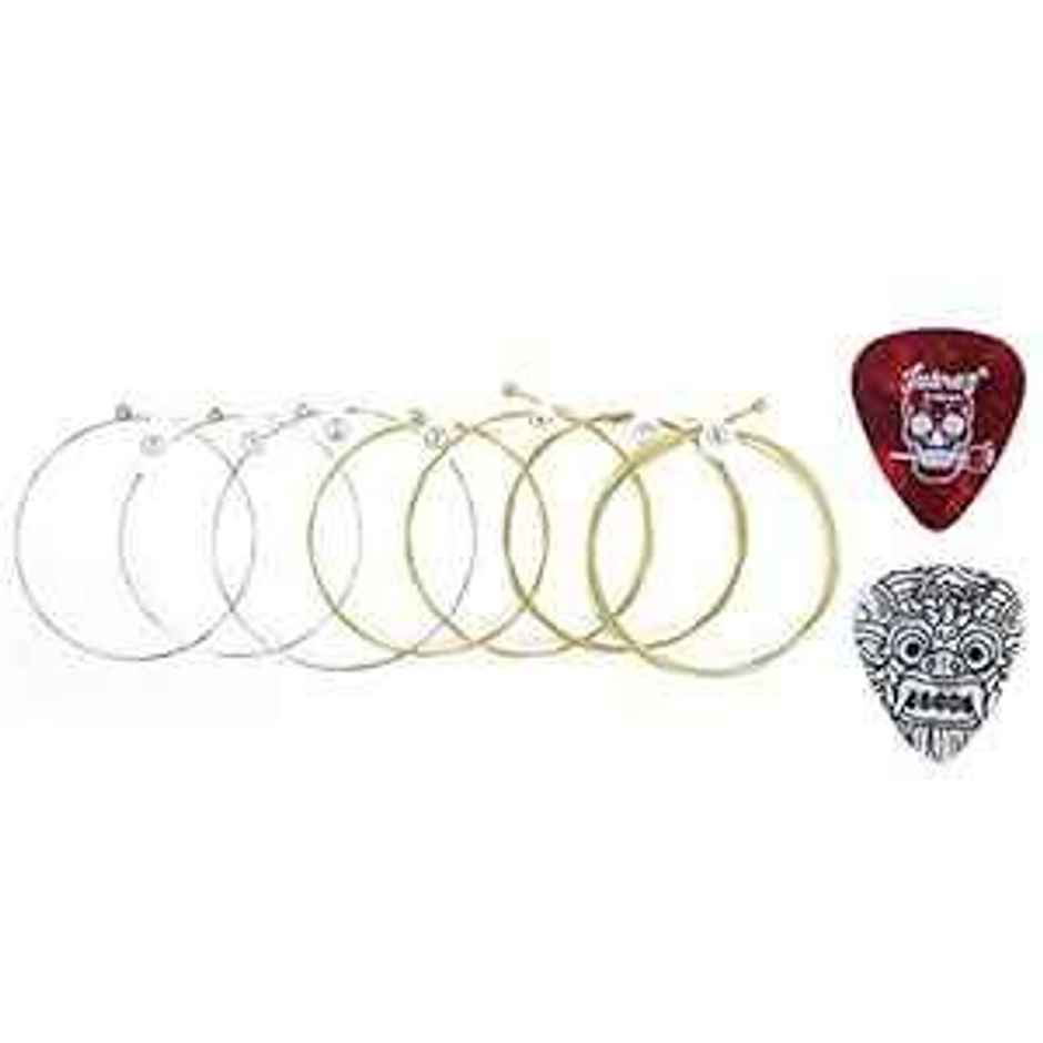 Juarez Acoustic Guitar Accessory 6 String & 2 Pick Set