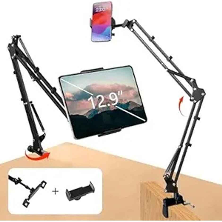 Sounce Lightweight Phone Holder Stand,Compatible Upto 4-7 InchesBlack