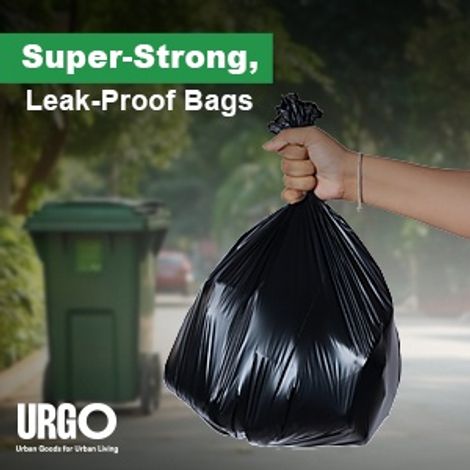 URGO Medium Premium Garbage Bags - 19x21 Inch - Oxo-Degradable