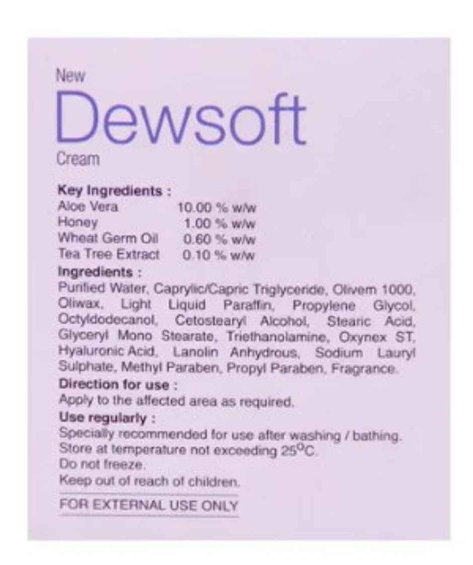 New Dewsoft Nutrient Rich Moisturiser Cream 50g