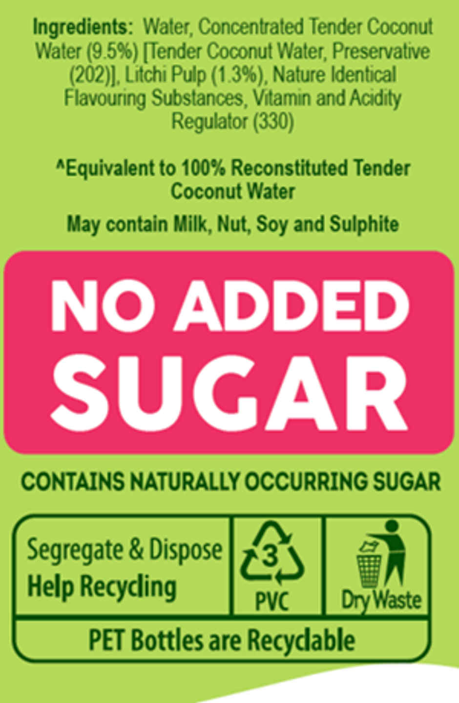 B Natural Coconut Water with Litchi