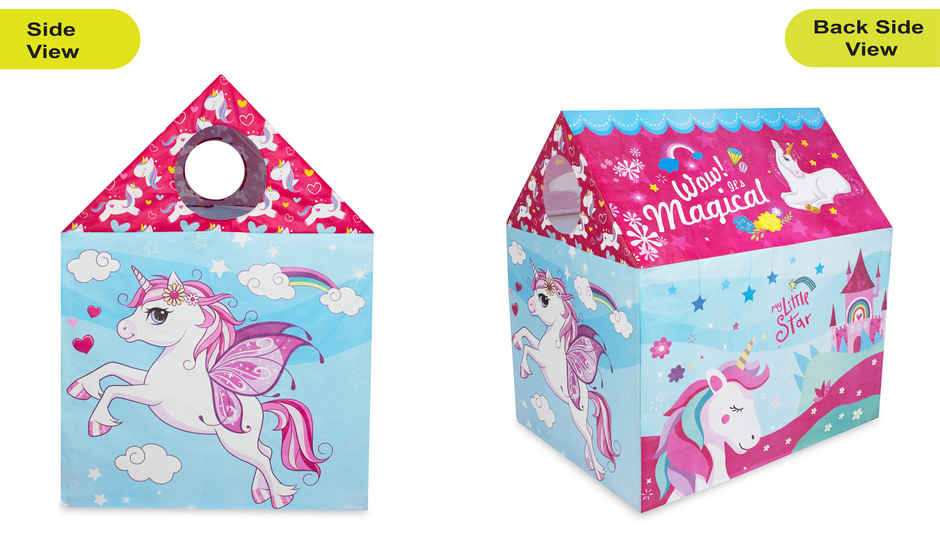 ITOYS Unicorn Play Tent | Pink & Blue