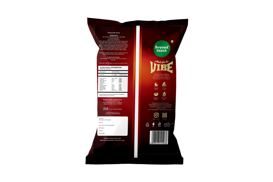 Beyond Snack Vibe - Long Banana Chips - Masala Mingle