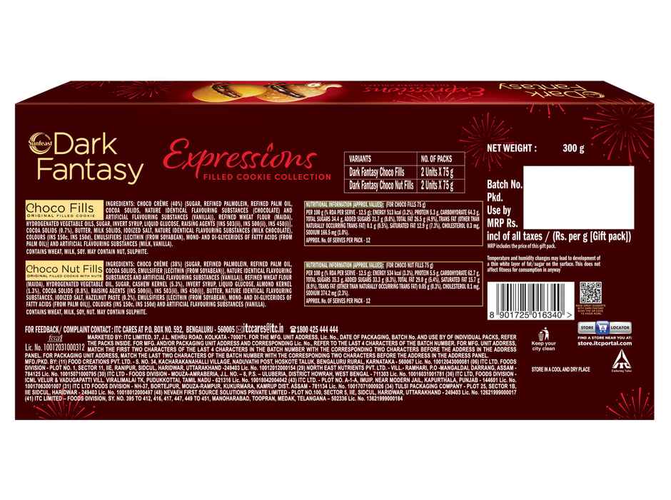 Sunfeast Dark Fantasy Expressions Chocolate Assorted Biscuits | Preservative-free Combo