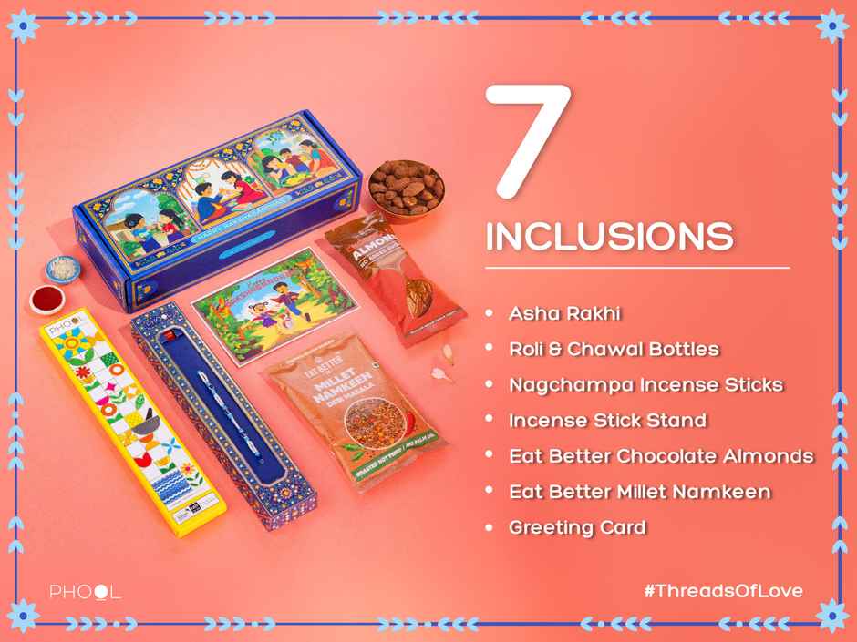 Phool Bandhan Rakhi Gift Box - Thoughtful Pack