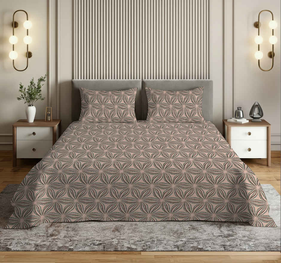 Dream Living 135 GSM King Bedsheet Set |275 x 275 cm| With 2 Pillow Covers