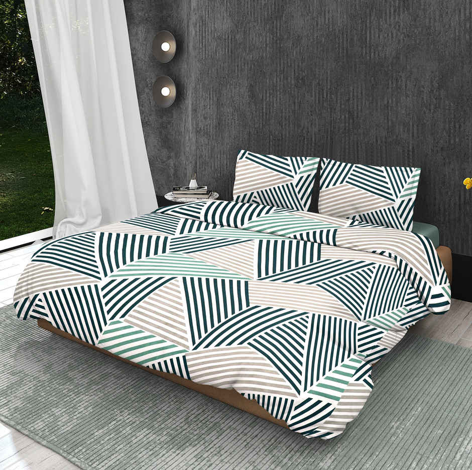 Dream Living 115 GSM Double Bedsheet Set |220 x 250 cm| With 2 Pillow Covers