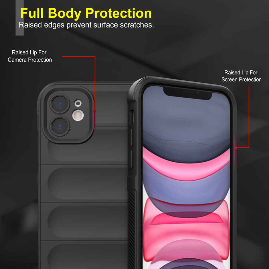 Zapcase Back Cover For Apple Iphone 11 (Magic-Black)