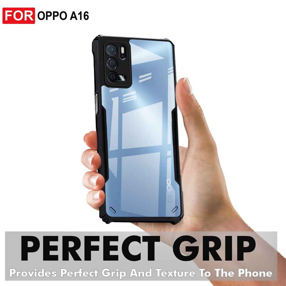 Zapcase Back Cover for Oppo A16 | Matte-Black