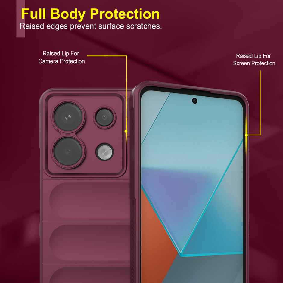 Zapcase Back Cover for Poco X6 5G | Magic-Plum