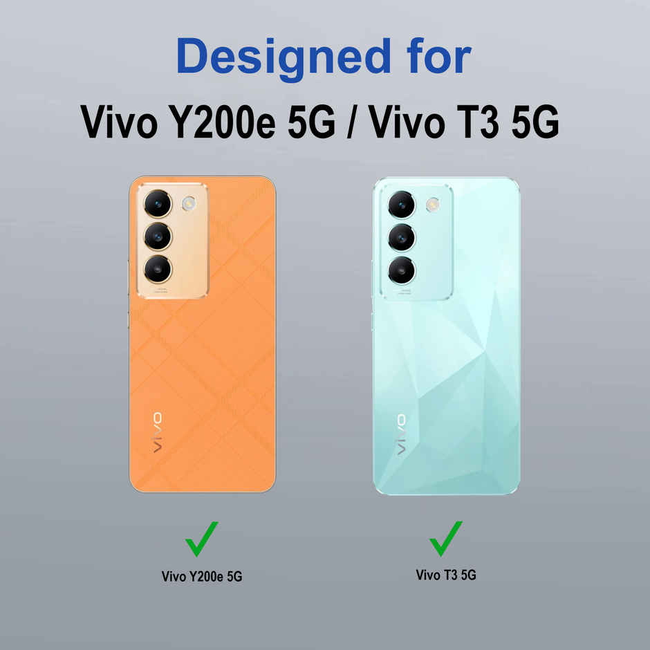 Zapcase Back Cover for Vivo Y200e 5G | Space-Clear