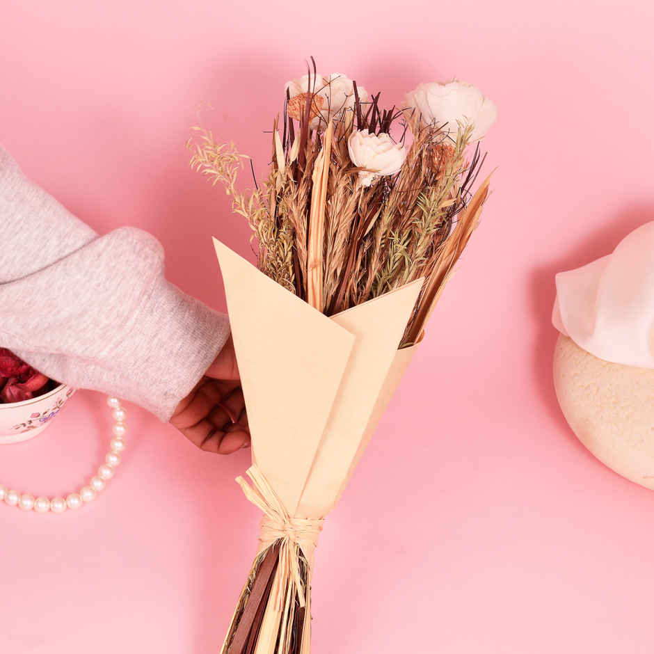 Autumn Whisper Natural Dried Flower Bouquet | Eternal Blooms
