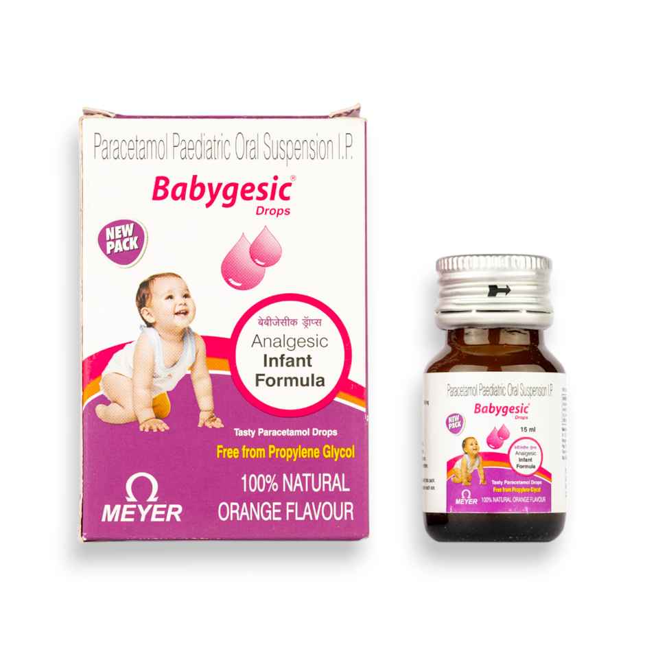 Babygesic Orange Flavour Oral Drop