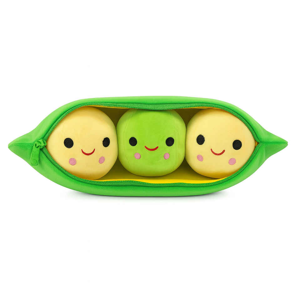 Spanker Pea Soft Toy | Cute Mini Plush Return Gift for Kids - 11 cm