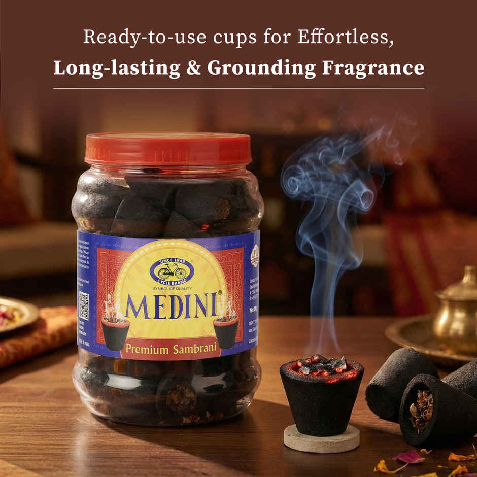 Medini Cup Sambrani for Pooja | Cups Jar | From House of Cycle