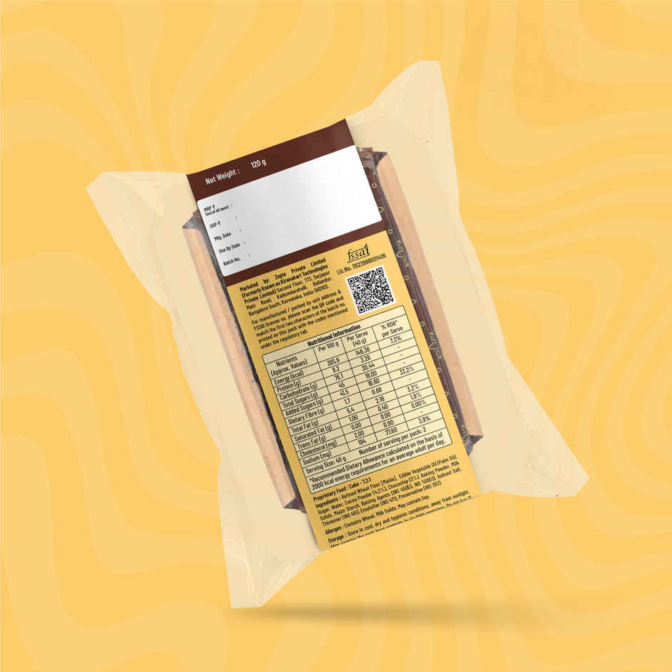 Aaha Life Fresh Double Chocochip Cake | Eggless