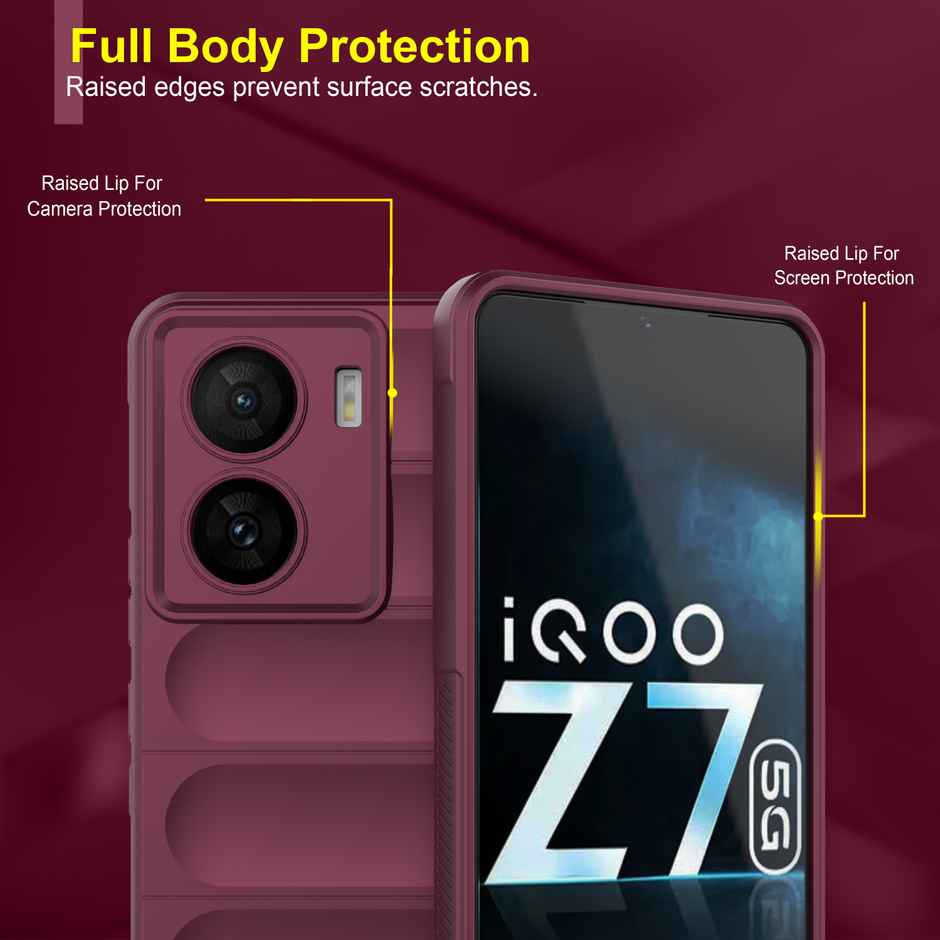 Zapcase Back Cover for iQOO Z7 5G | iQOO Z7s 5G | Magic-Plum