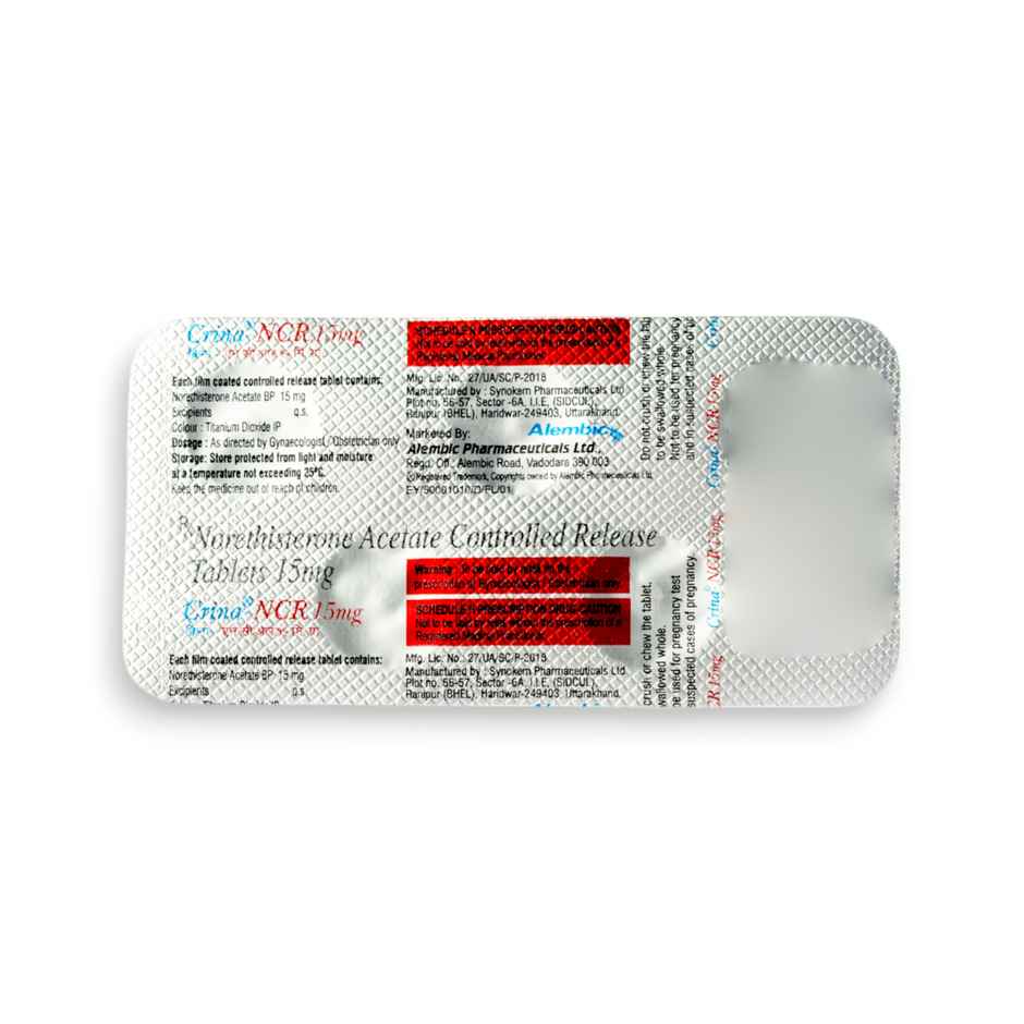 Crina-NCR 15mg Tablet CR